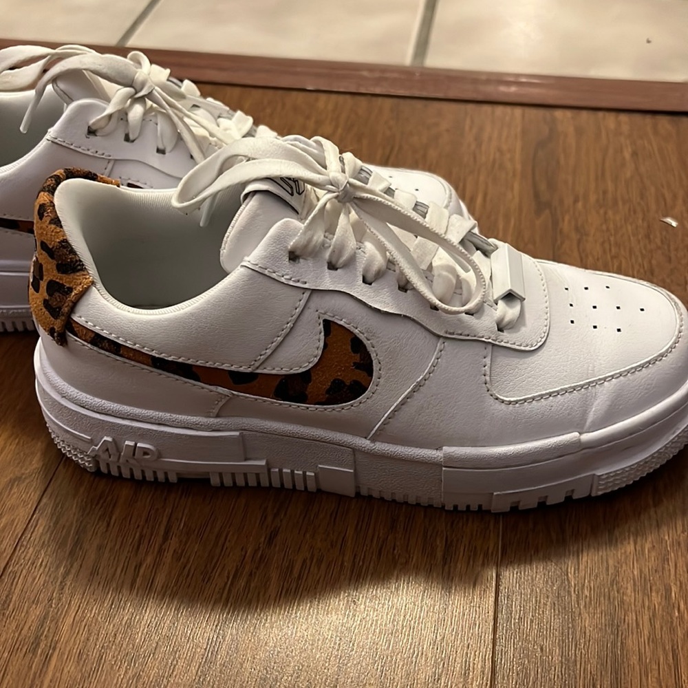 Lightly worn Nike Air Force 1 Pixel - Cheetah print sneakers